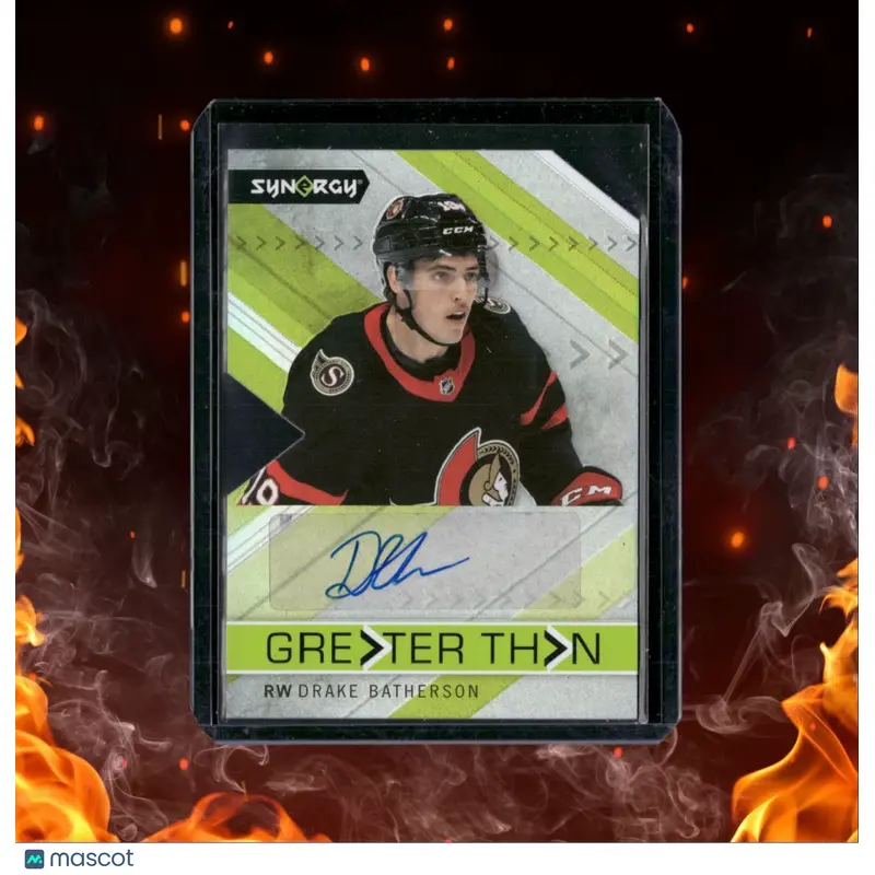 2022-23 Upper Deck Synergy Drake Batherson Greater Than Auto #GT-DB