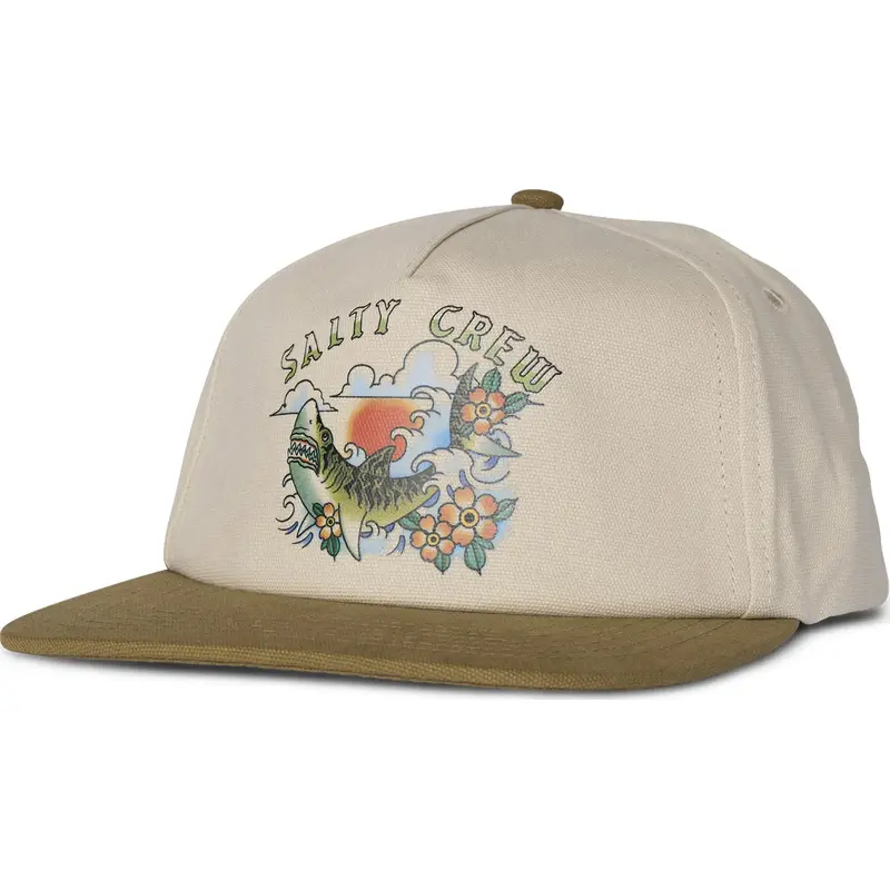 Salty Crew - Hopper - 5-Panel Snapback - Oyster/Brown