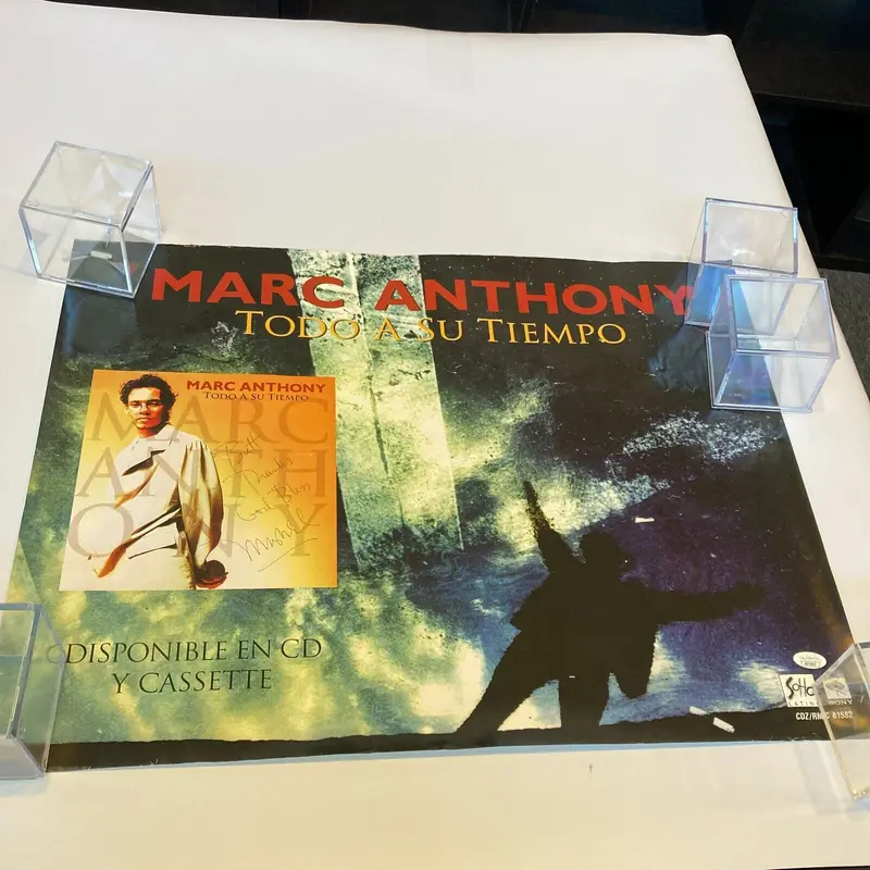 Marc Anthony Signed Autographed Large Music Poster JSA COA