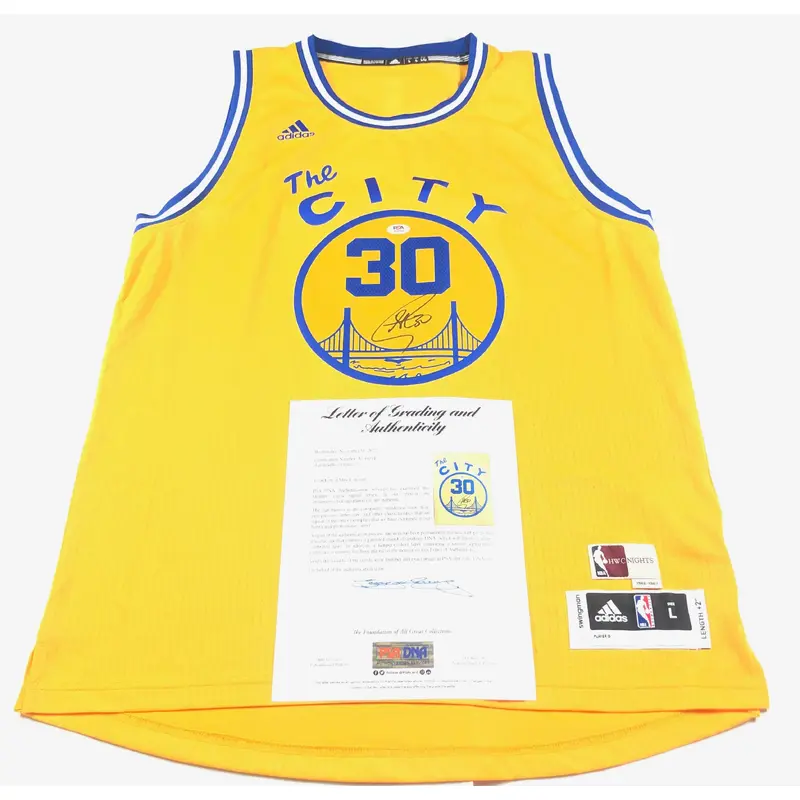 Stephen Curry signed jersey PSA/DNA Auto Grade 10 Autographed WARRIORS