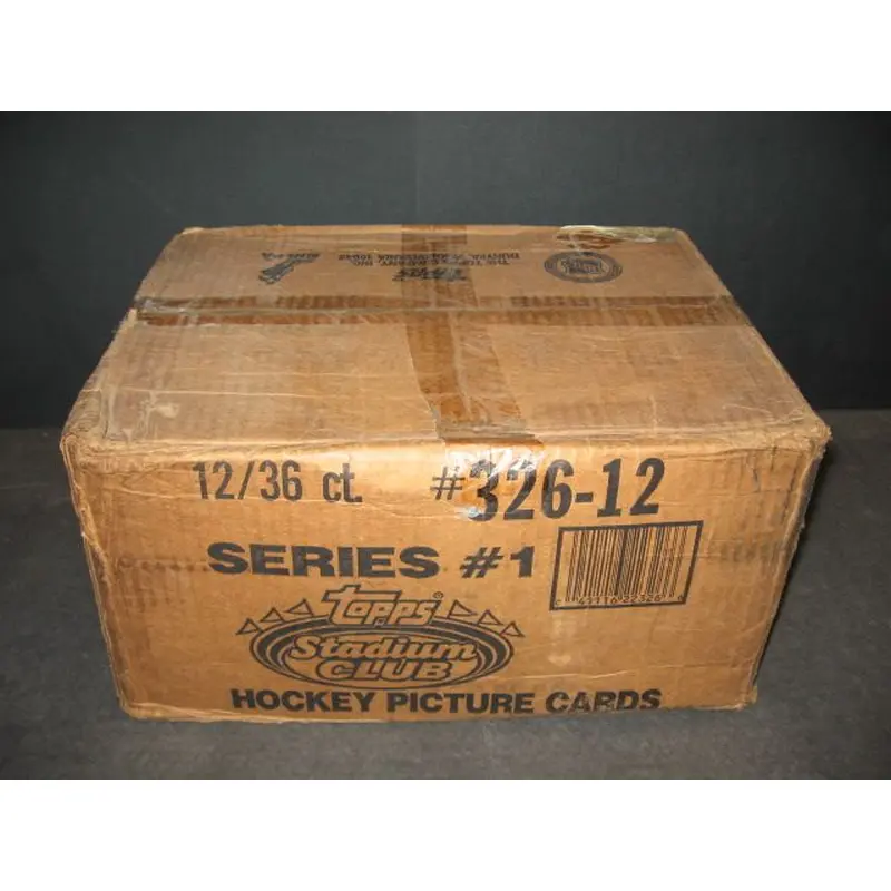 1992/93 Topps Stadium Club Hockey Series 1 Case (12 Box) (326-12)