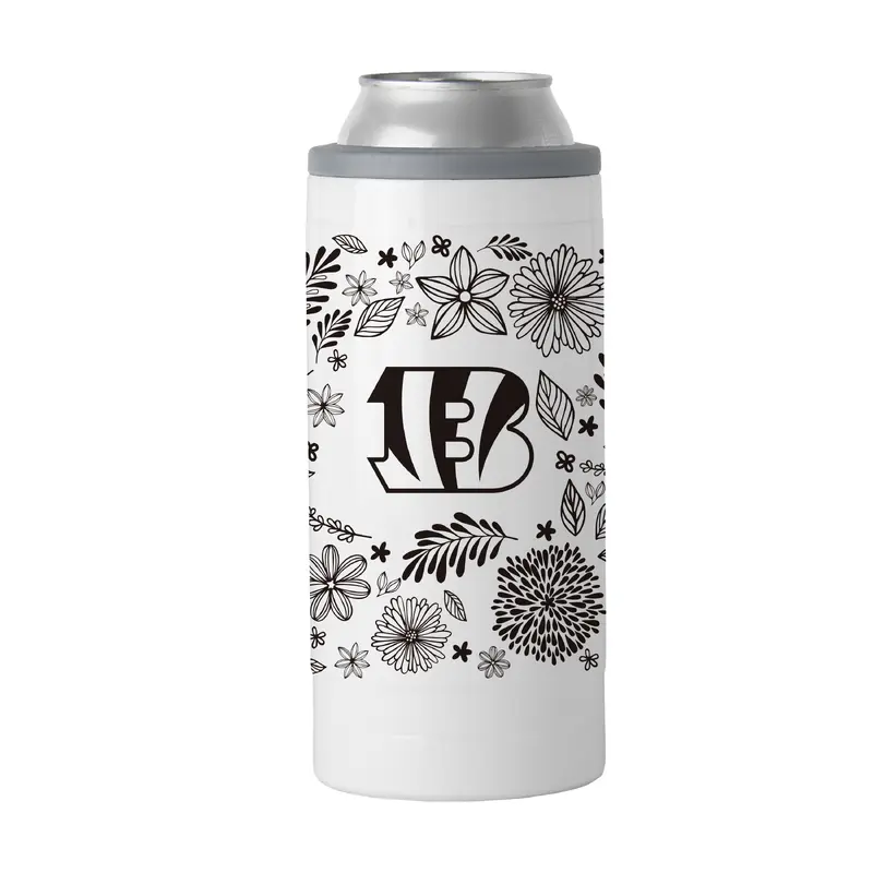 Cincinnati Bengals 12oz Botanical Slim Can Coolie