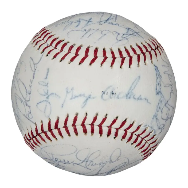 1971 Cincinnati Reds Team Signed Baseball 23 Sigs Sparky Anderson JSA COA
