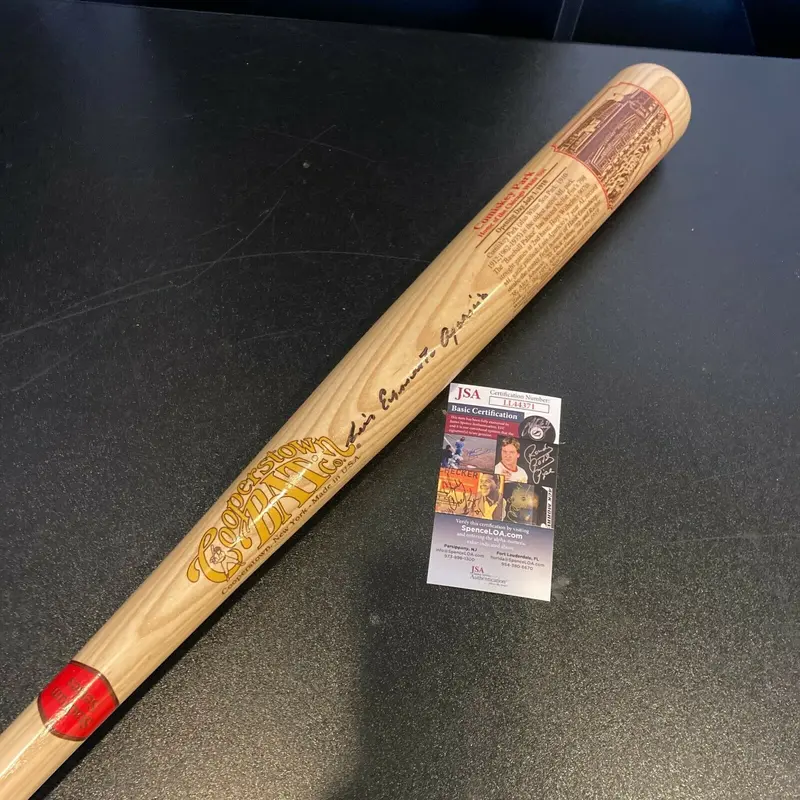 Luis Ernesto Aparicio Montiel Full Name Signed Comiskey Park Bat With JSA COA
