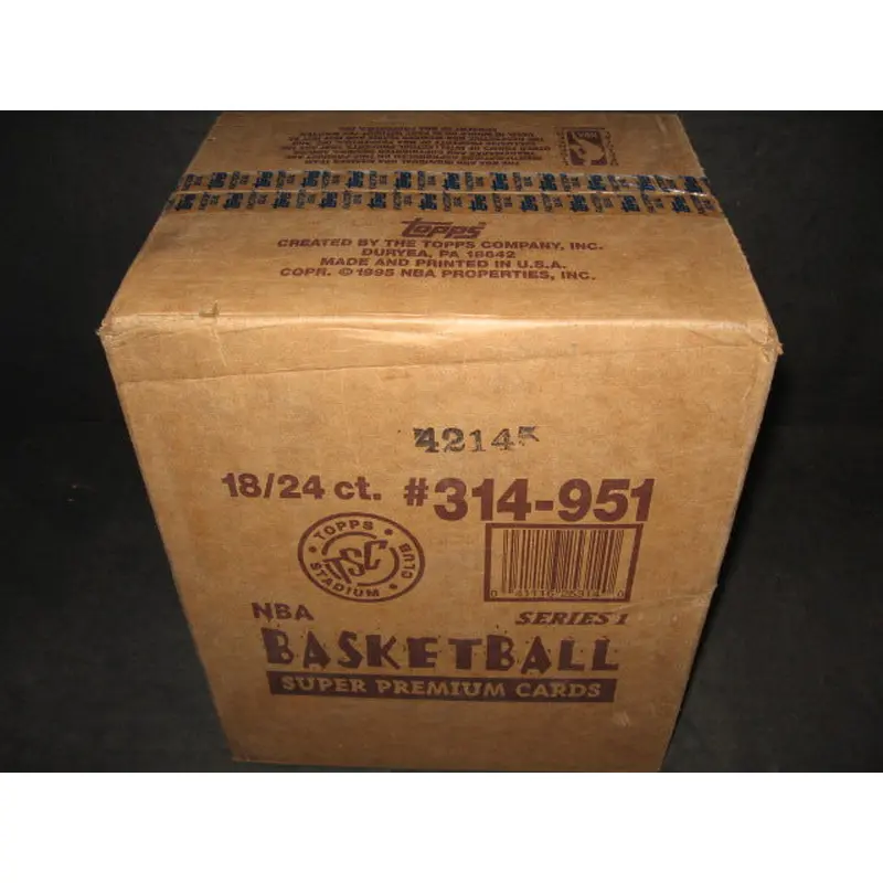 1995/96 Topps Stadium Club Basketball Series 1 Case (18 Box)