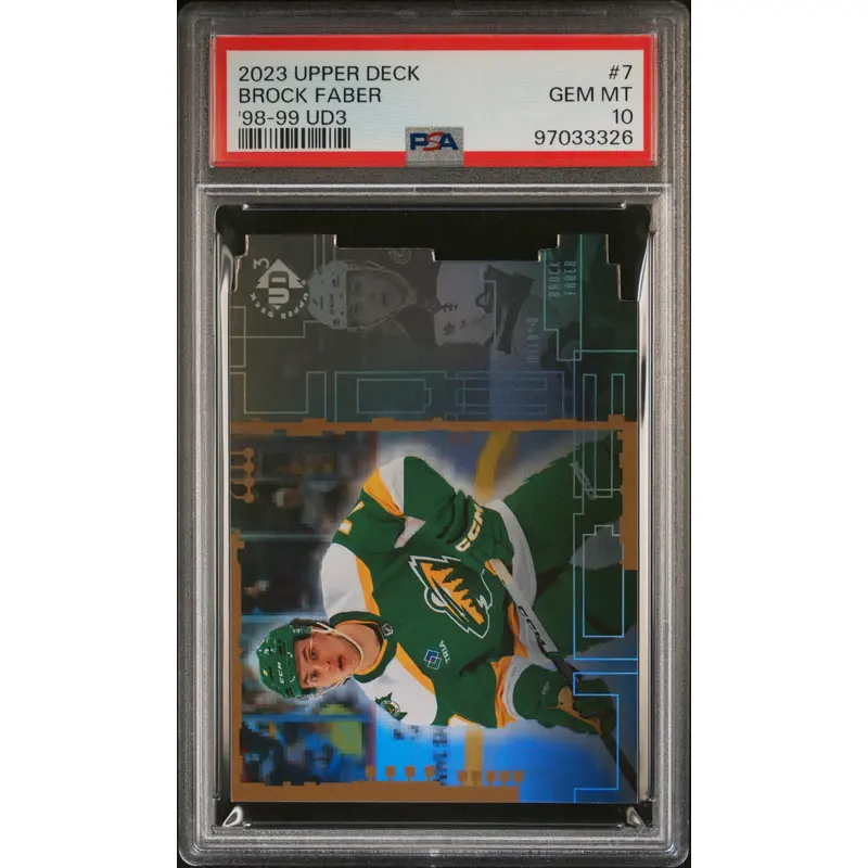 Brock Faber 2023 Upper Deck 1998-99 UD3 PSA 10 Gem Mint