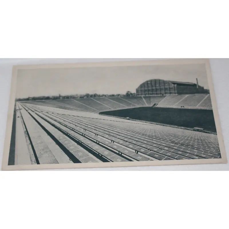 Vintage Butler University Football Stadium B&W Postcard