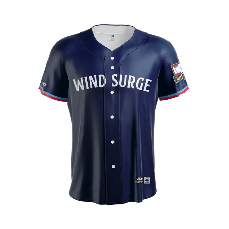Wichita Wind Surge Adult Navy Alt Replica Jersey
