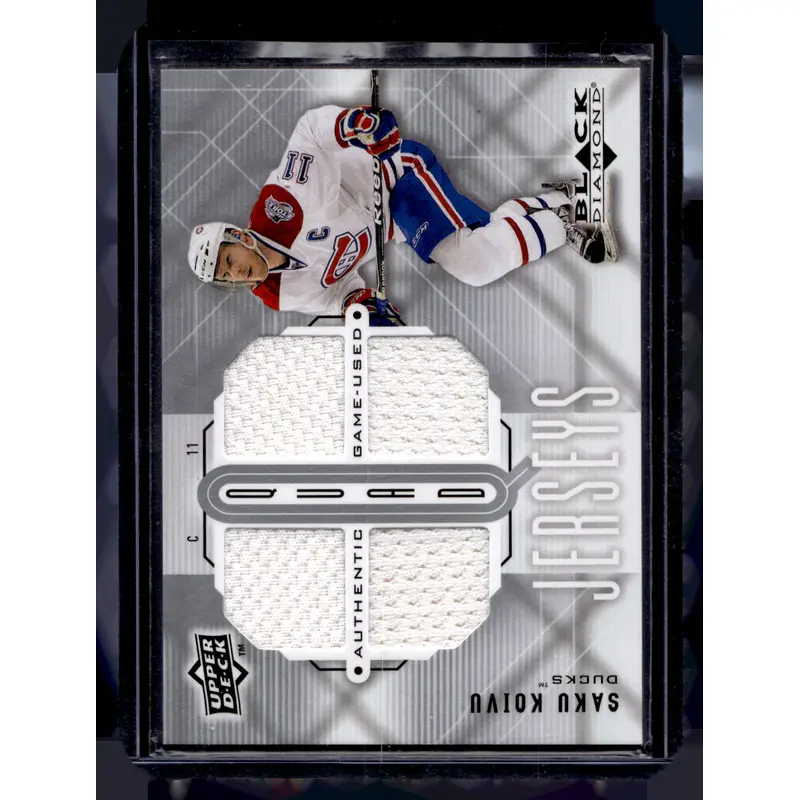 2009-10 Upper Deck Black Diamond - Quad Jerseys - Saku Koivu #QJ-SK