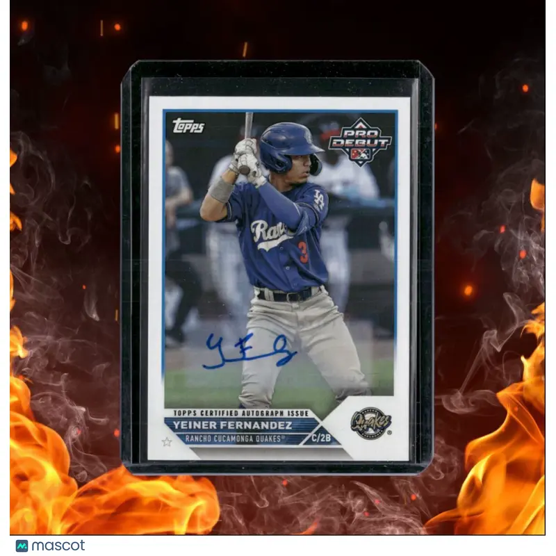 2023 Topps Pro Debut Yenier Fernandez Auto #PD-4