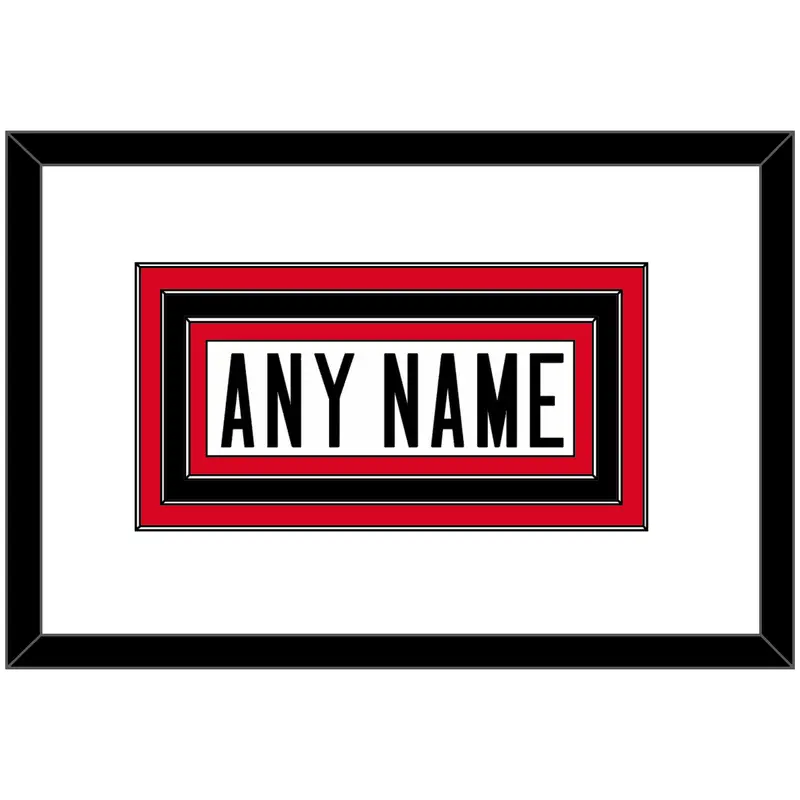 Canada Mens Hockey Nameplate - 2006 Olympics Home White - Triple Mat 1