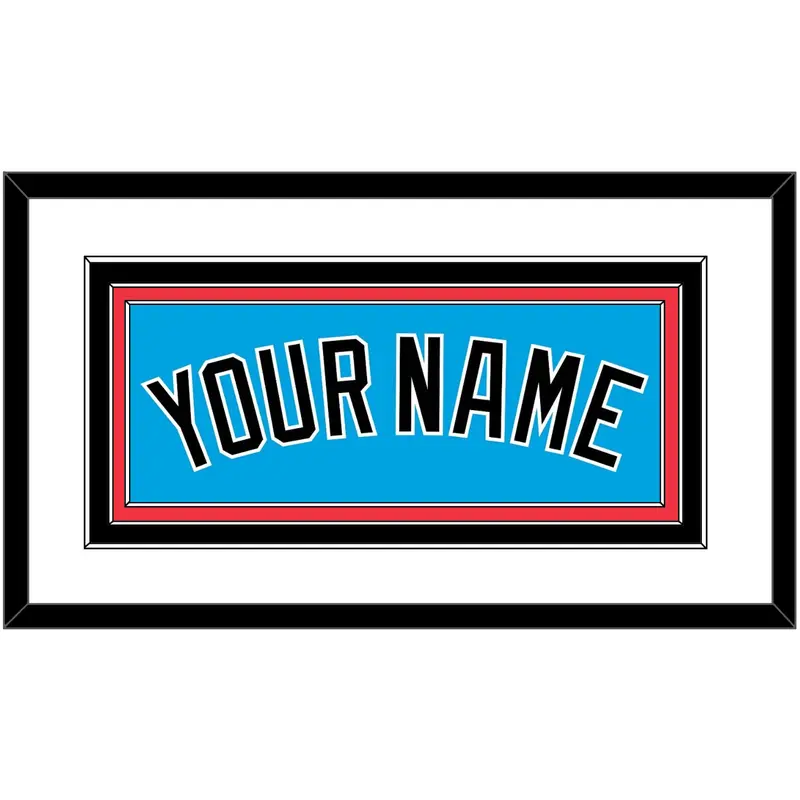 Miami Name - Alternate Blue - Triple Mat 1