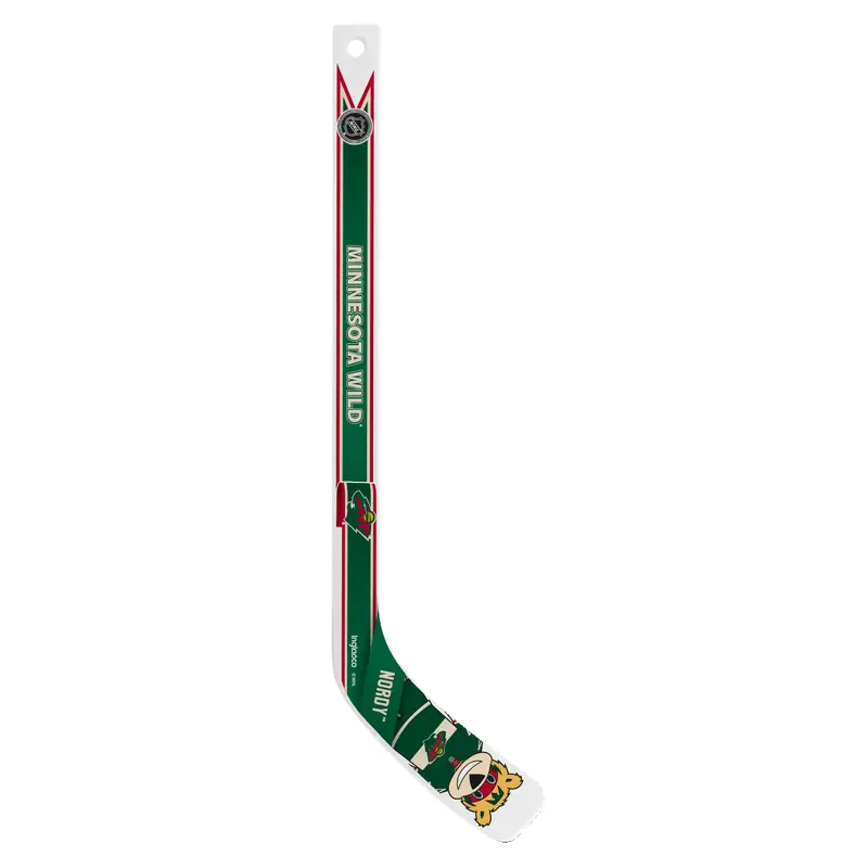 NHL Minnesota Wild Mascot White Plastic Player Mini Stick