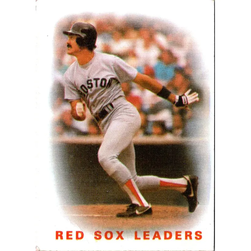 1986 Topps Red Sox Leaders (Dwight Evans) #396