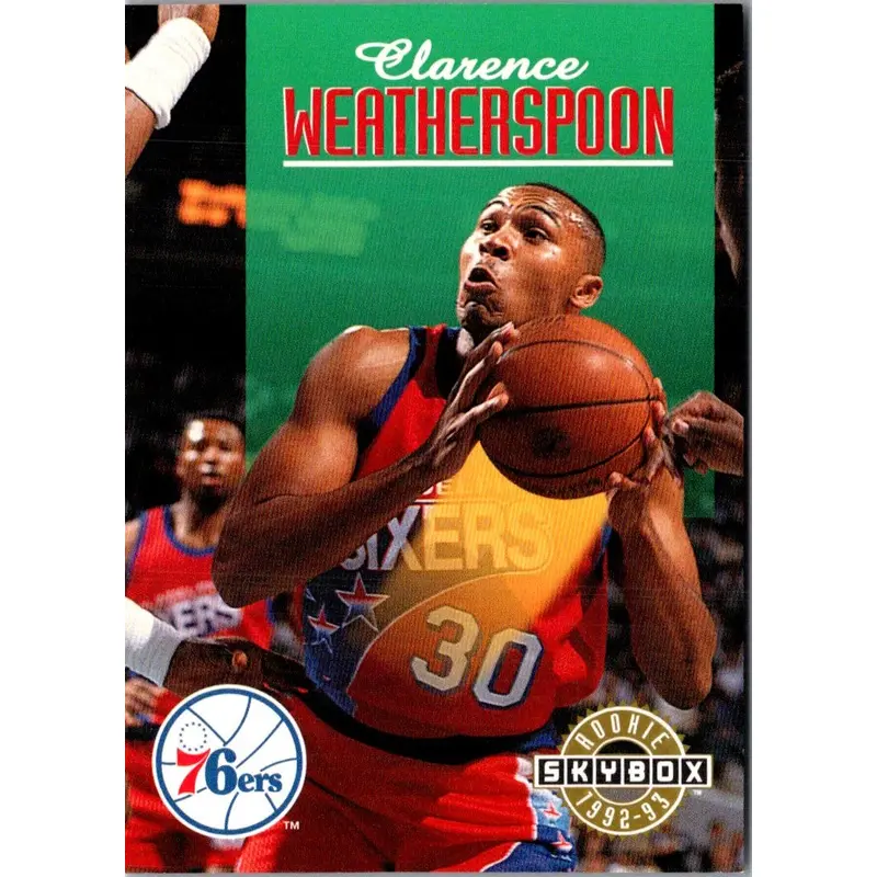1992 SkyBox Clarence Weatherspoon #387 Rookie