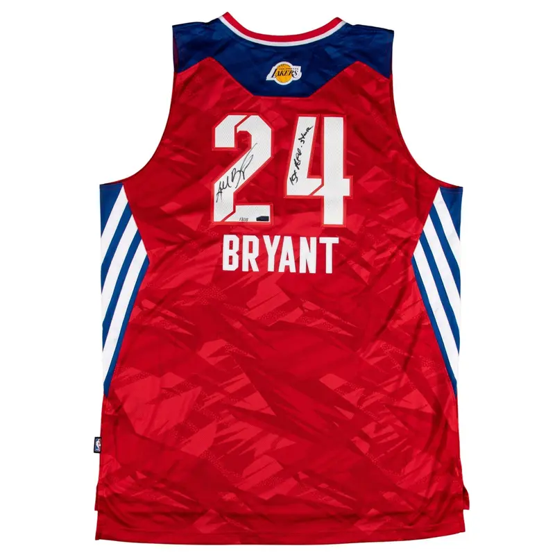Kobe Bryant "15X All Star" Signed 2013 All Star Game Jersey Panini COA