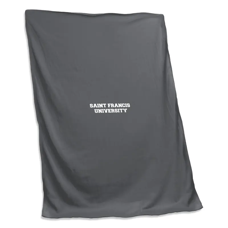 St. Francis University Charcoal Sweatshirt Blanket (Screened)