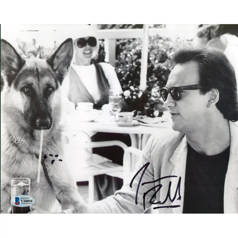 James Belushi K-9 Authentic Signed 8x10 Black & White Photo BAS #Y30094