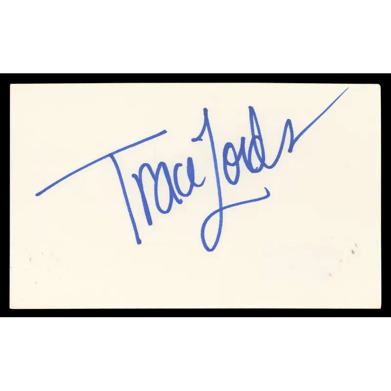 Traci Lords Cry Baby Authentic Signed 3x5 Index Card Autographed BAS #BN35212