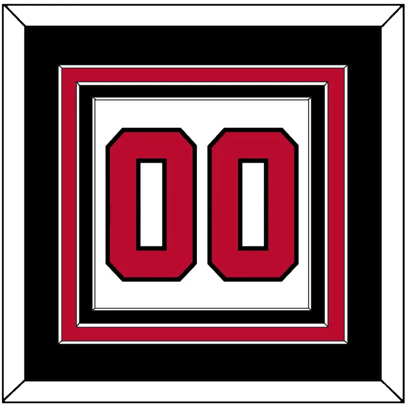 Chicago Number - Home White (1986-2017) - Triple Mat 3
