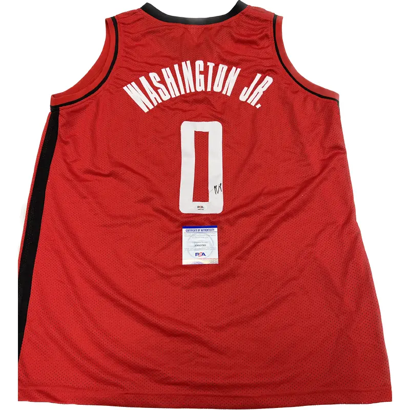 Tyty Washington Jr signed jersey PSA/DNA Houston Rockets Autographed
