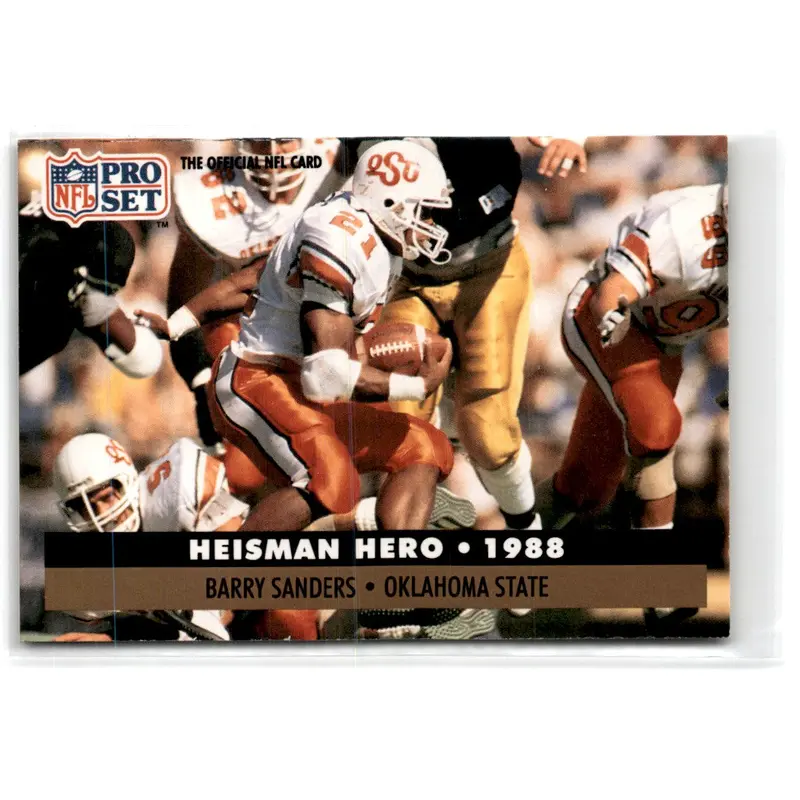 1990 Pro Set FACT Cincinnati Barry Sanders #1