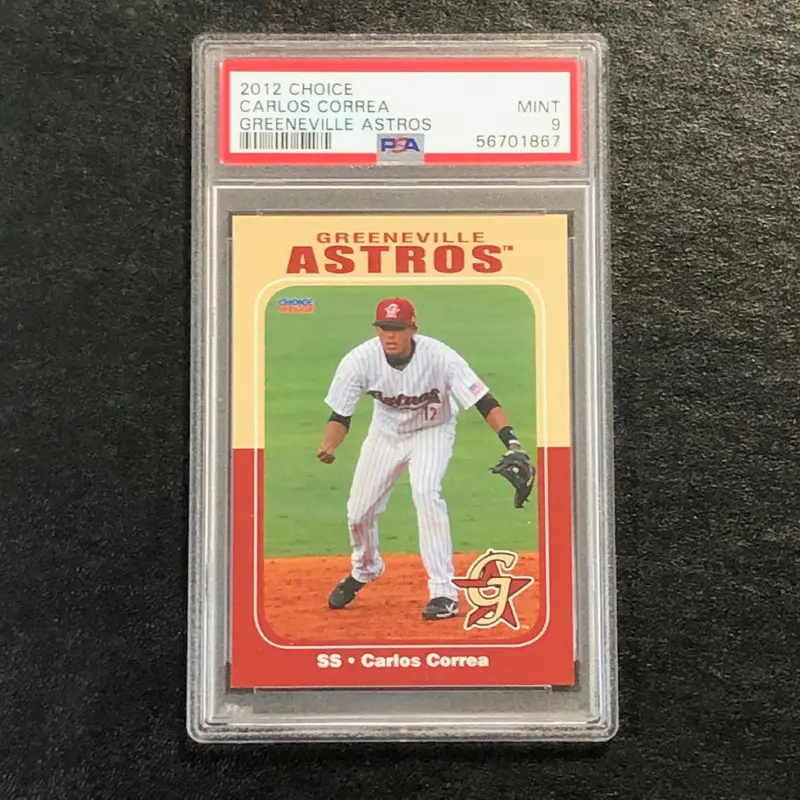 2012 Choice Carlos Correa PSA 9 Mint Greeneville Astros