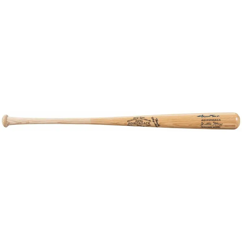 Willie Mays Signed Adirondack Game Model Baseball Bat With Beckett COA Auto