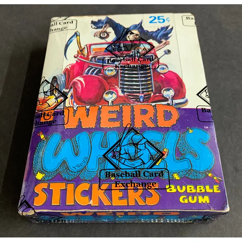 1980 Topps Weird Wheels Unopened Stickers Wax Box (Authenticate)