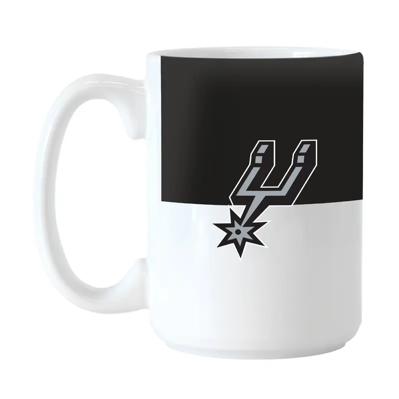 San Antonio Spurs Color Block 15 oz Sublimated Mug
