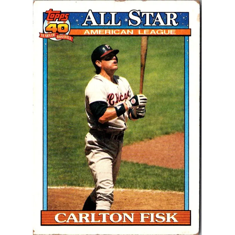 1991 Topps Carlton Fisk #393