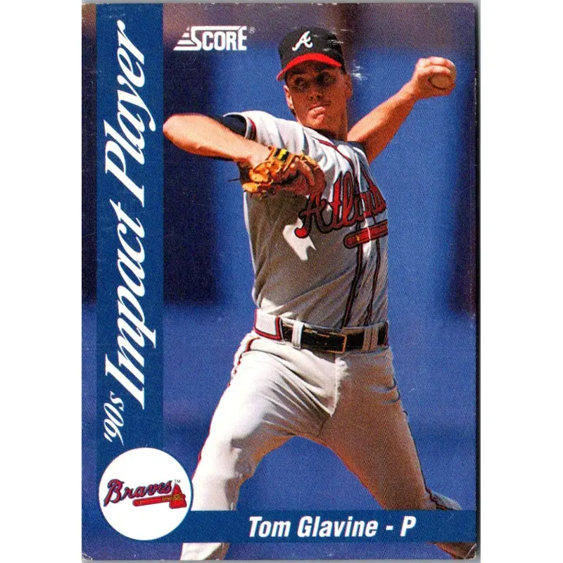 1992 Score Impact Players Tom Glavine #49