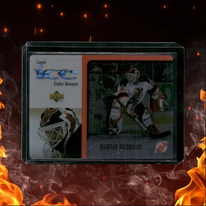 1997-98 Upper Deck McDonald's Martin Brodeur Caged Ice Clear (A) #MCD 25