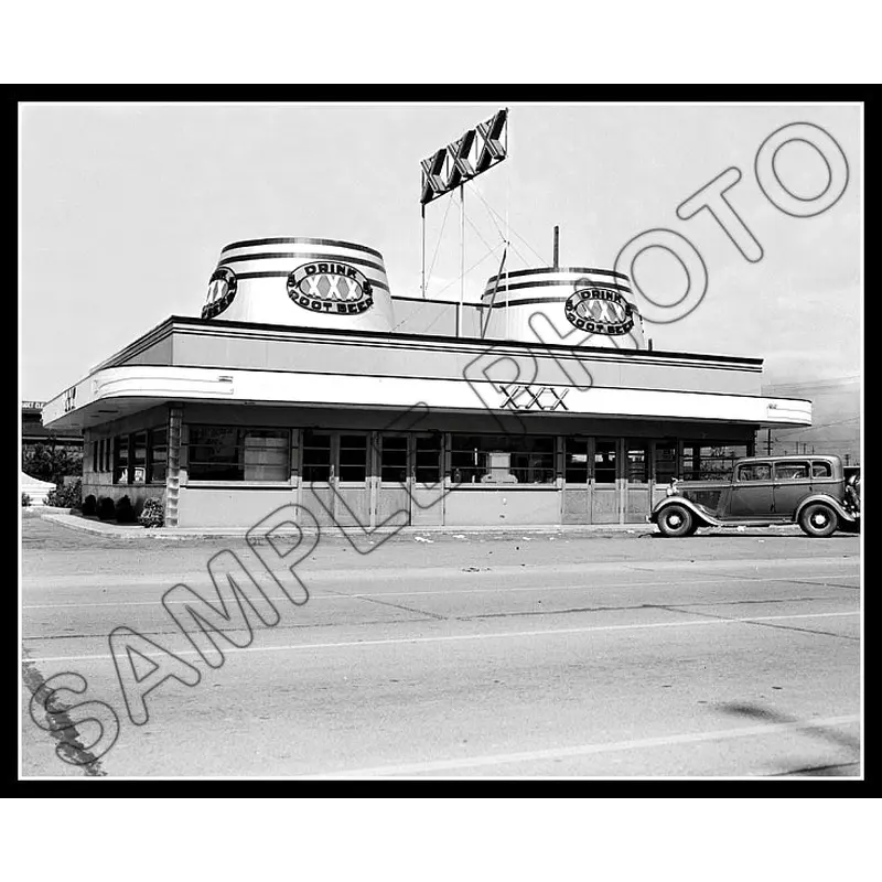 1940 XXX Root Beer Stand 8X10 Photo - Seattle Washington - 2397