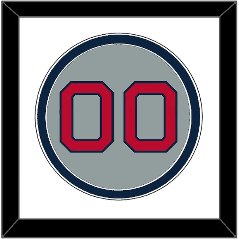 Boston Number - Road Gray (1992-2008) - Double Mat 2