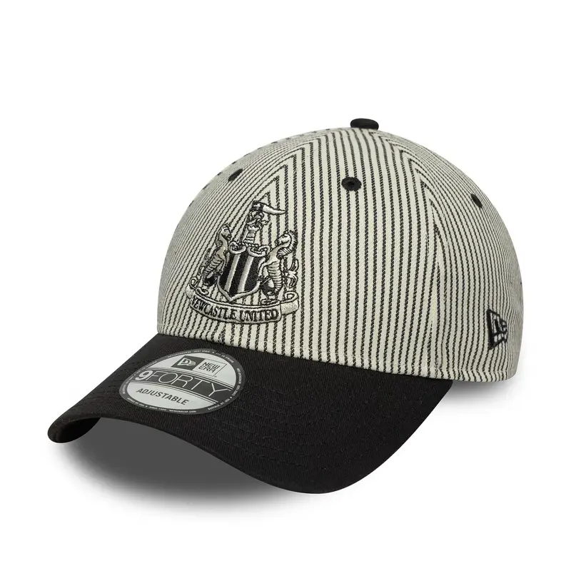 Newcastle United FC Pinstripe Cream 9FORTY Adjustable Cap