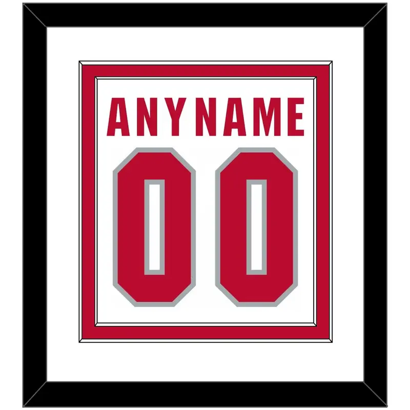Ohio State Basketball Name & Number - Home White (2013-2014) - Double Mat 1