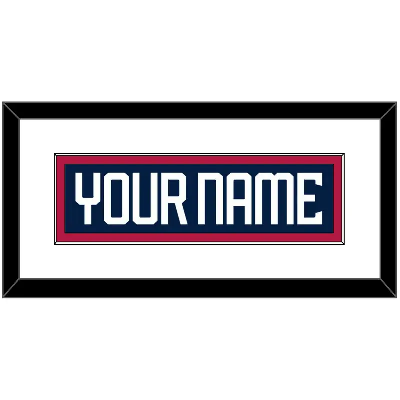 United States Mens Hockey Nameplate - 2025 4 Nations Blue - Single Mat 1