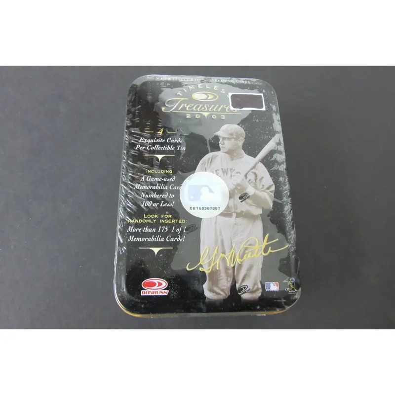 2003 Donruss Timeless Treasures Baseball Tin Box (Hobby)