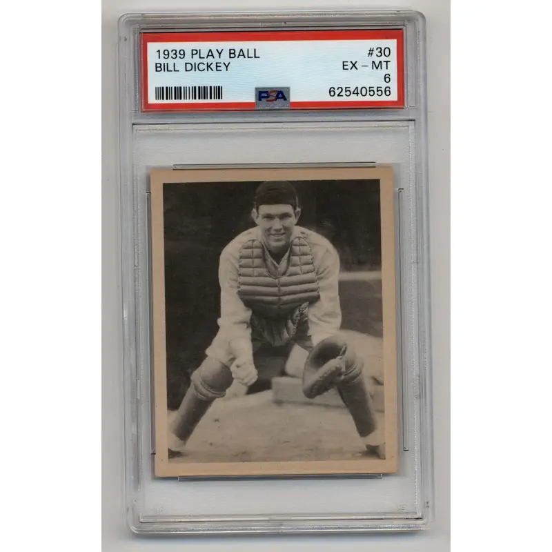 Bill Dickey 1939 Play Ball #30 PSA 6 Excellent-Mint