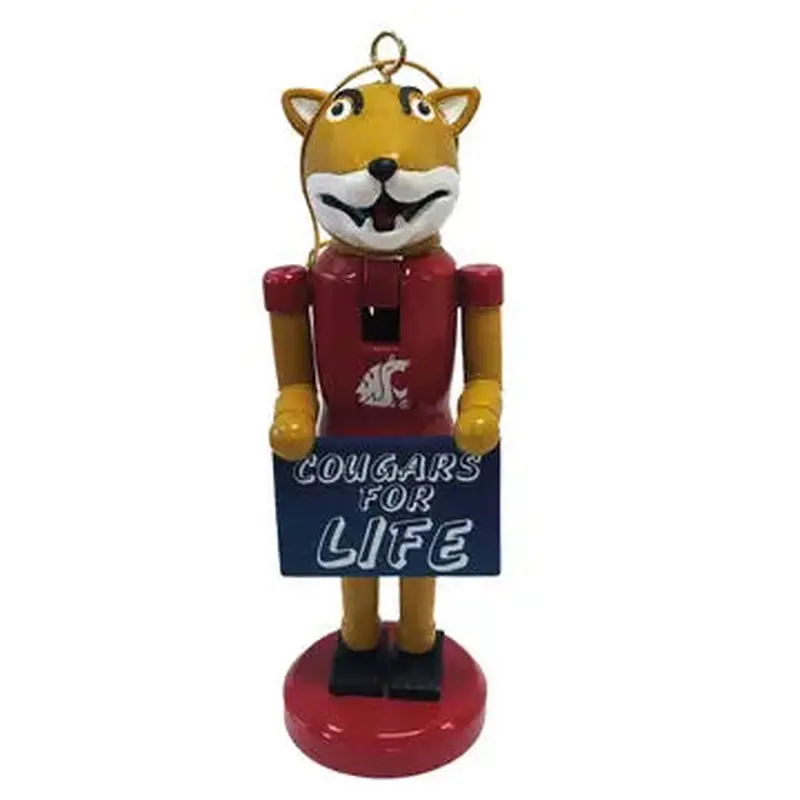 Santas Workshop "COUGARS FOR LIFE" Butch Nutcracker Ornament