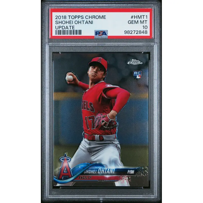 Shohei Ohtani 2018 Topps Chrome Update Rookie PSA 10 Gem Mint 2848