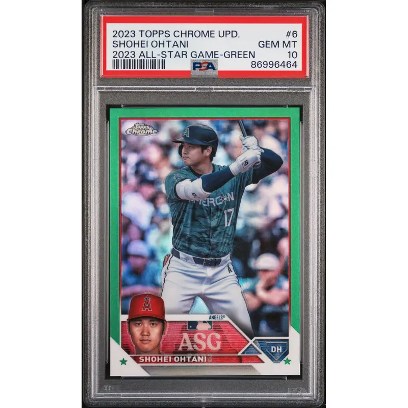 Shohei Ohtani 2023 Topps Chrome Update #6 #81/99 PSA 10 Gem Mint