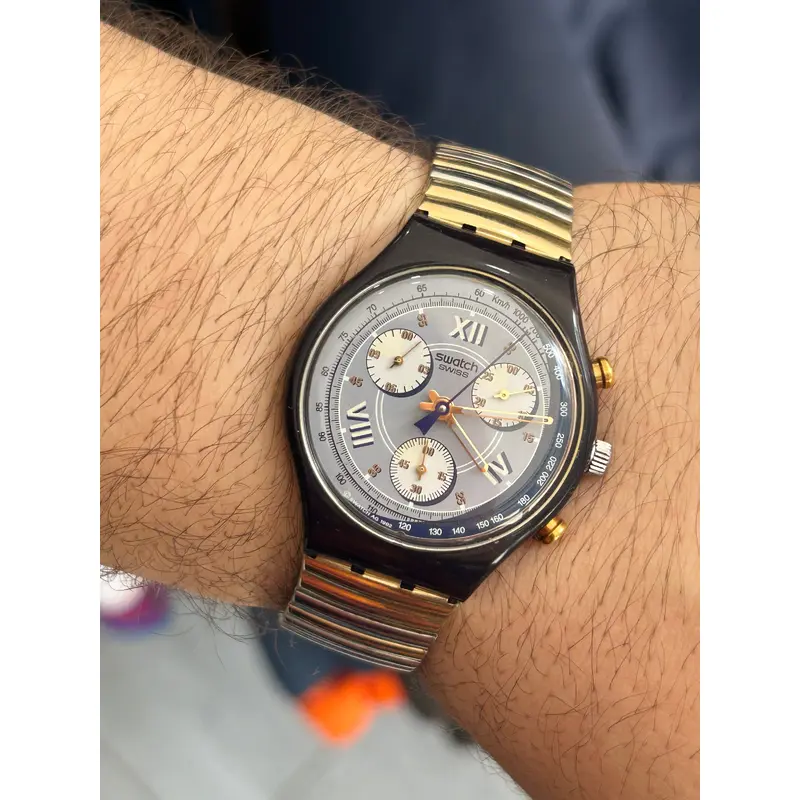 Vintage 1992 Swatch Chronograph Quartz Watch
