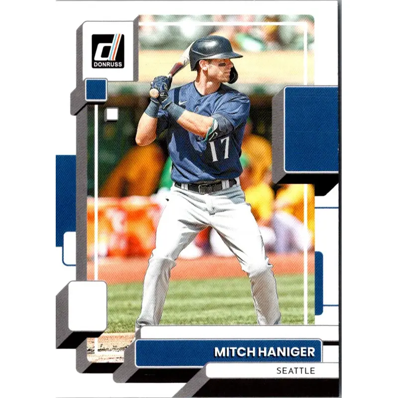 2022 Donruss Holo Blue Mitch Haniger #166