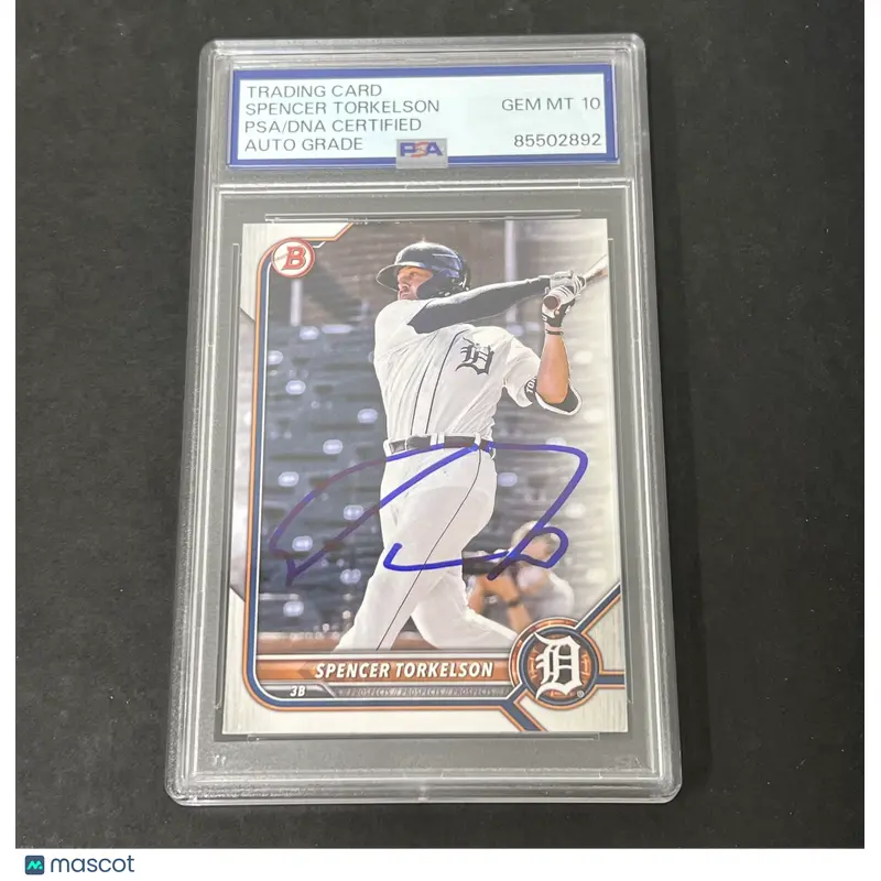 2022 Topps Bowman Prospects #BP-6 Spencer Torkelson signed card PSA Auto 10