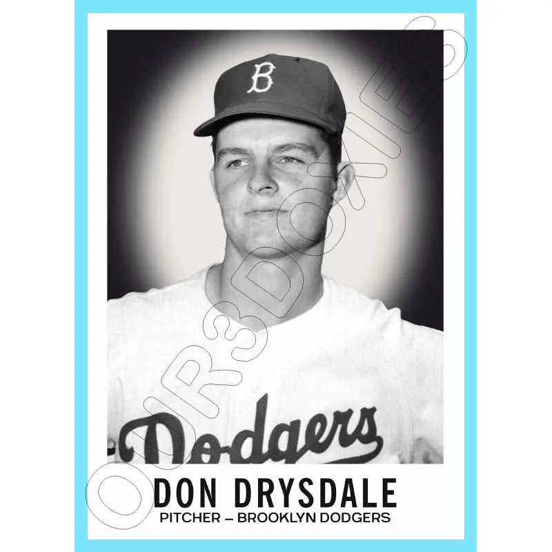 Don Drysdale 1960 Leaf Custom Card - 4418