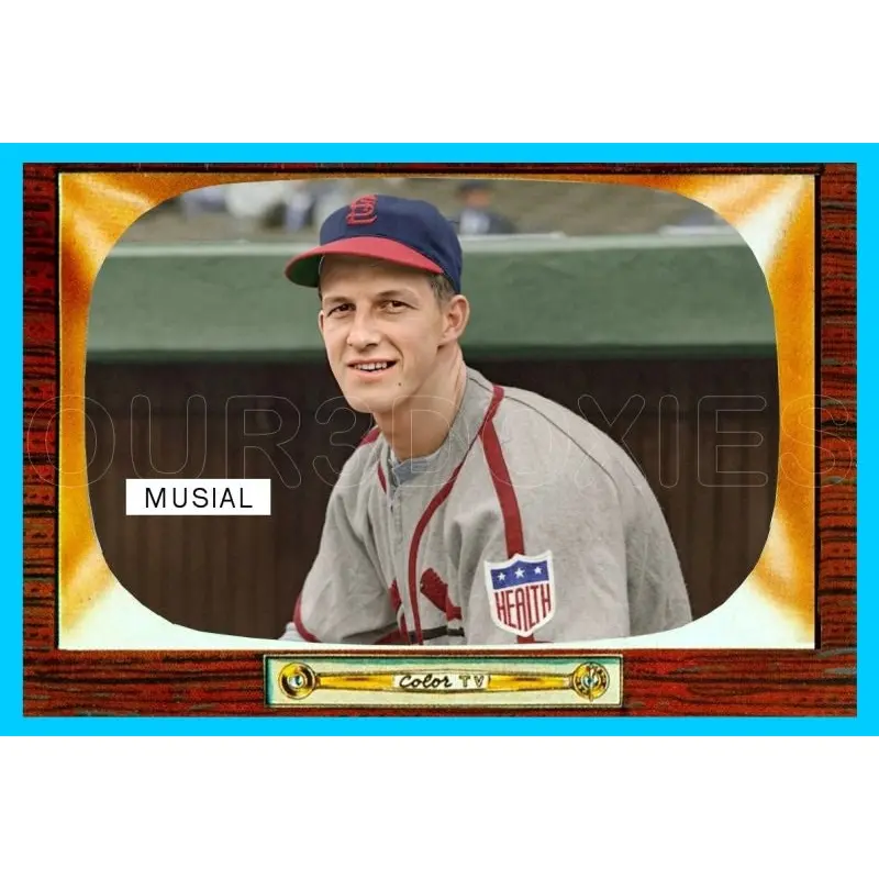 Stan Musial 1955 Bowman Custom Card - 4069