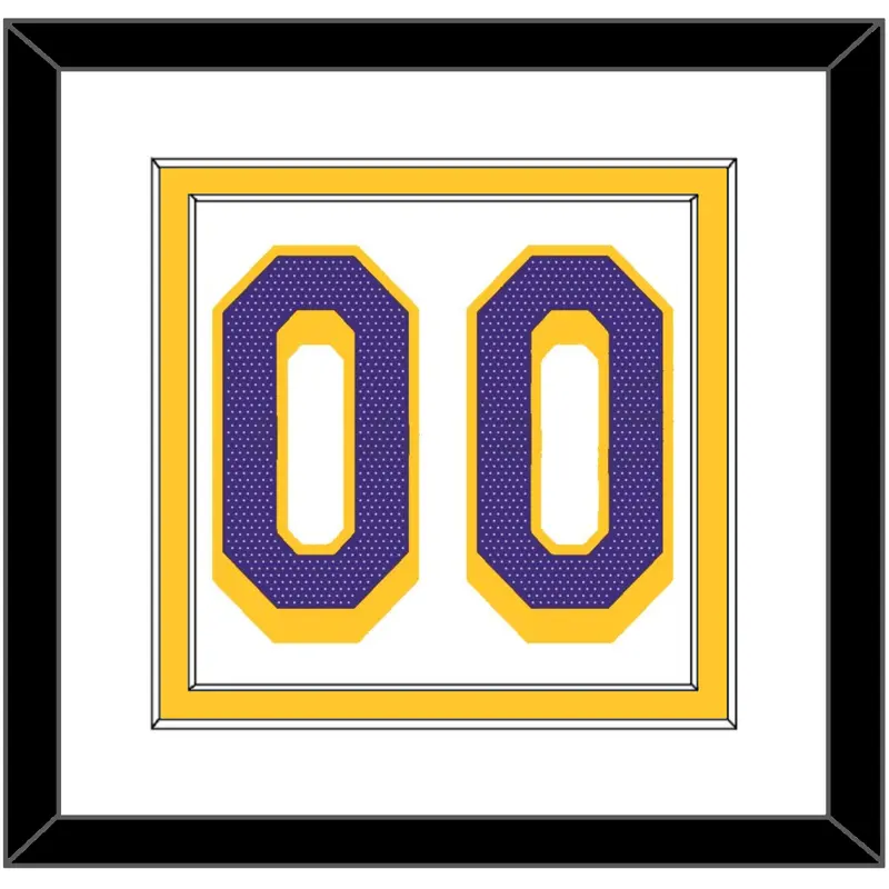 Los Angeles Number - White Association - Double Mat 1