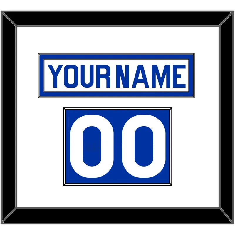 New York Nameplate & Number (Shoulder) - Home White (1976-1978) - Single Mat 1